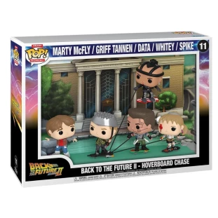 Funko Pop! Deluxe - Moment - De Volta Para o Futuro 2 - Hoverboard Chase 11 (Marty McFly - Griff Tannen - Data - Whitey - Spike)
