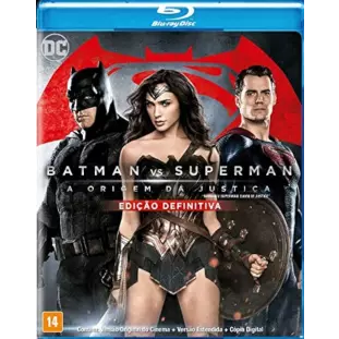 Blu-ray - Batman Vs Superman - A Origem da Justiça - Edição Definitiva (Duplo) - Zack Snyder - Ben Affleck - Henry Cavill - Gal Gadot - Kevin Costner