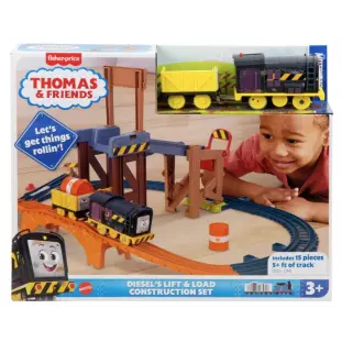 Brinquedo - Thomas e Seus Amigos - Pista Motorizada de Construção Diesel (Fisher-Price)