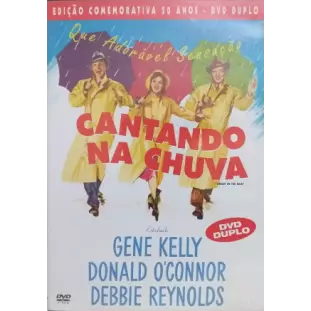 DVD - Cantando na Chuva - Edição Comemorativa 50 Anos (DUPLO) - Gene Kelly - Debbie Reynolds - Donald O´Connor
