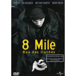 DVD - 8 Mile - Rua das Ilusões (Emimem + Kim Basinger - Brittany Murphy)