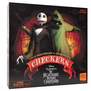 Jogo - Tim Burton's The Nightmare Before Christmas Checkers - O Estranho Mundo de Jack (Jogo de Damas)