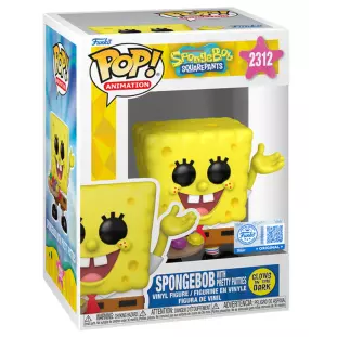 Funko Pop! Animation - Bob Esponja - Spongebob Squarepants 2312 - Spongebob With Pretty Patties (Glows In The Dark)