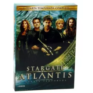 DVD - Stargate - Atlantis - 4ª Temporada Completa (Joe Flanigan - David Hewlett - Rachel Luttrell - Jason Momoa - Amanda Tapping)