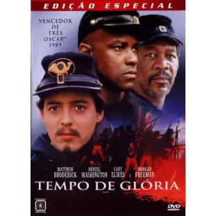 DVD - Tempo de Glória - Edição Especial - DUPLO (Matthew Broderick - Denzel Washington - Morgan Freeman)
