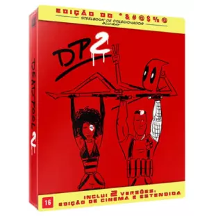 Blu-ray Steelbook - Deadpool 2 - Edição de Colecionador - 2 Versões do Filme (Ryan Reynolds - Morena Baccarin - Taylor Hickson - Stan Lee - Tim Miller)