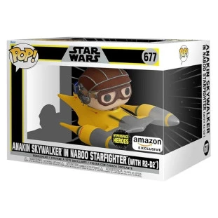 Funko - Star Wars 677 - Anakin Skywalker In Naboo Starfighter (Exclusive Amazon)