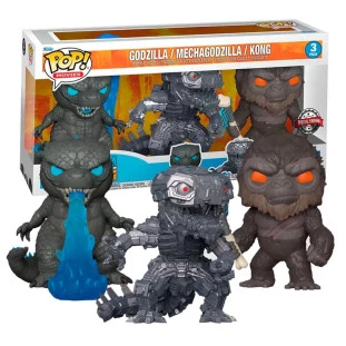 Funko Pop! Movies - Godzilla Vs Kong Pack (Godzilla - Mechagodzilla - Kong)