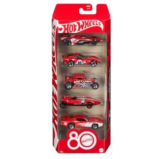 Hot Wheels - 80 Anos Mattel (5 Carros)