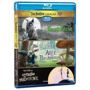 Blu-ray - Coleção Tim Burton (Frankenweenie - Alice no País das Maravilhas - O Estranho Mundo de Jack) - 3D