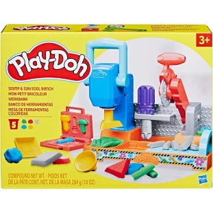 Mesa de Ferramentas - Massa de Molelar Play-Doh 