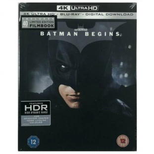 Blu-ray 4K - Batman Begins (Digipak) - Edição Limitada Filmbook 36 Páginas